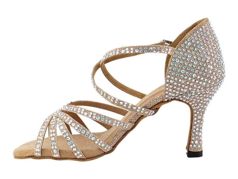 1613Bling Champagne Glitter Satin