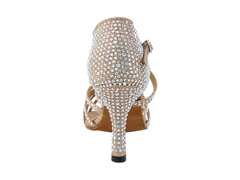 1613Bling Champagne Glitter Satin