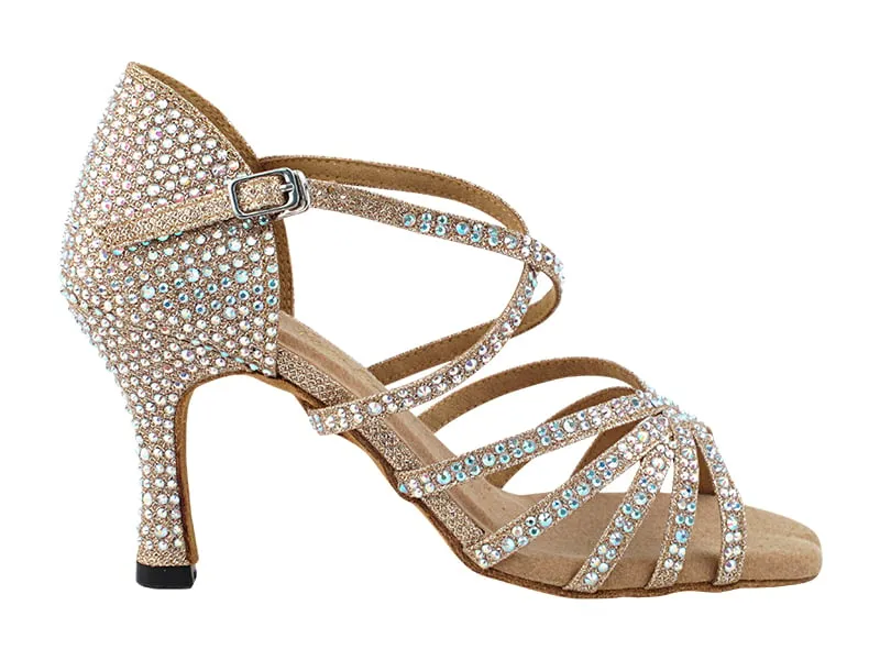 1613Bling Champagne Glitter Satin