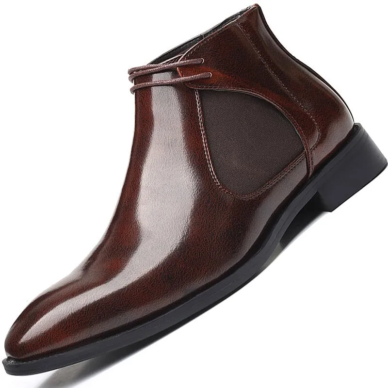 Angelo Ricci™ Business Elegant Leather Pointed Chukka Shoes