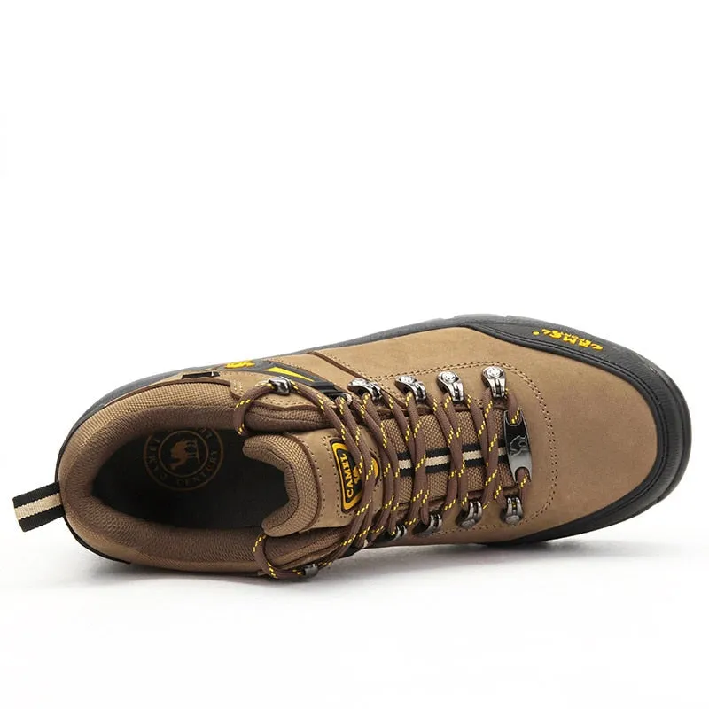 CAMEL Official Men Waterproof Anti Silp Hiking Shoes Winter Sneakers
