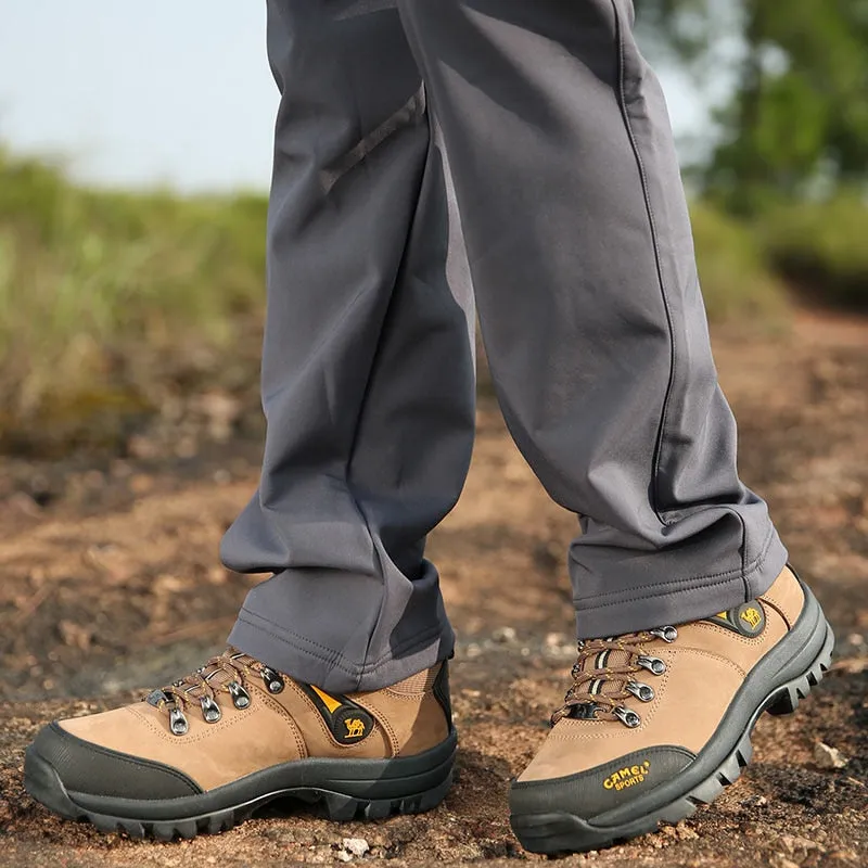 CAMEL Official Men Waterproof Anti Silp Hiking Shoes Winter Sneakers