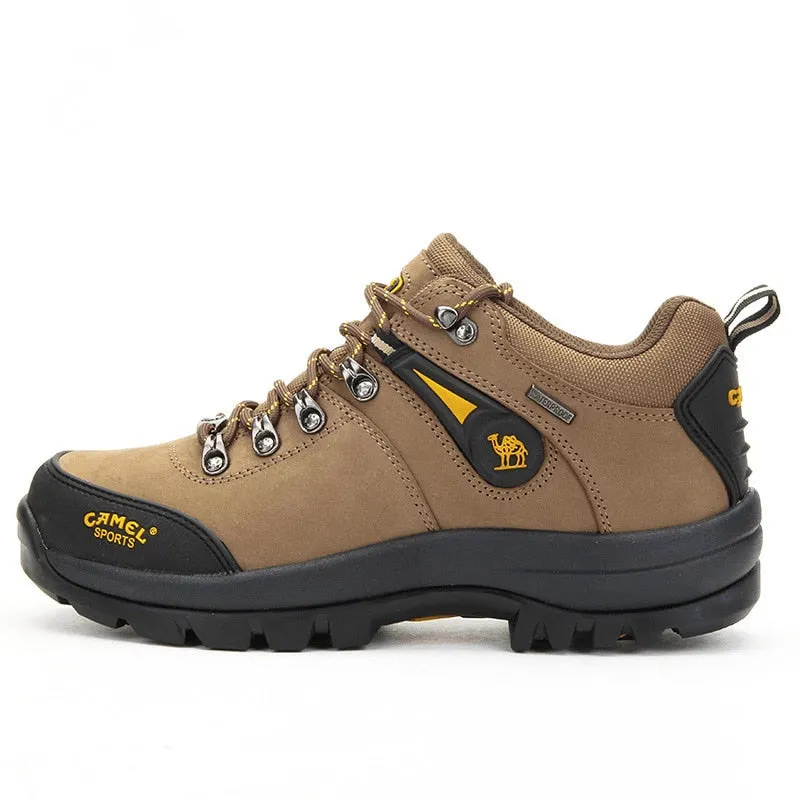 CAMEL Official Men Waterproof Anti Silp Hiking Shoes Winter Sneakers