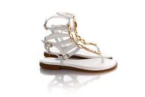 Caryatis - 621007 White Gladiator Sandal