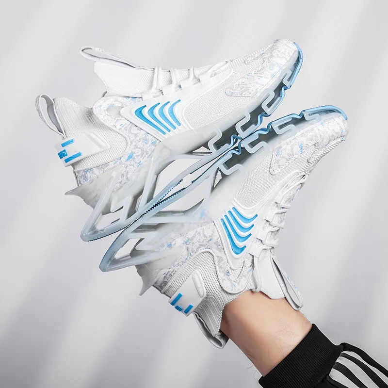Cool Men Running Sneakers Mesh Breathable Sports Shoes Fashion Anti-Skid Walking Footwear Shoes | Brodtica.com