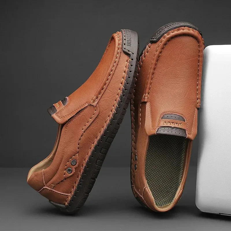 CRISTIANO GENUINE LEATHER LOAFERS