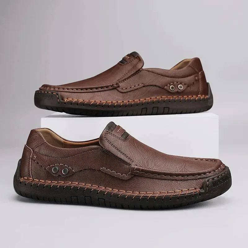 CRISTIANO GENUINE LEATHER LOAFERS