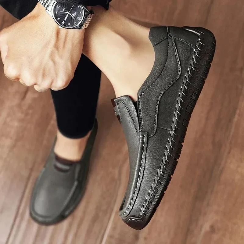 CRISTIANO GENUINE LEATHER LOAFERS