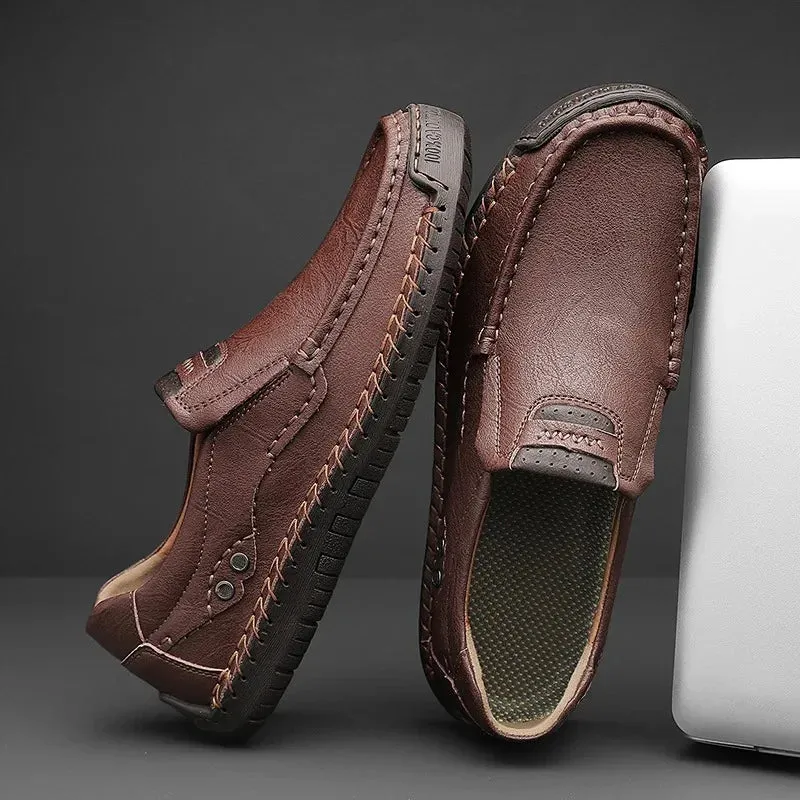 CRISTIANO GENUINE LEATHER LOAFERS