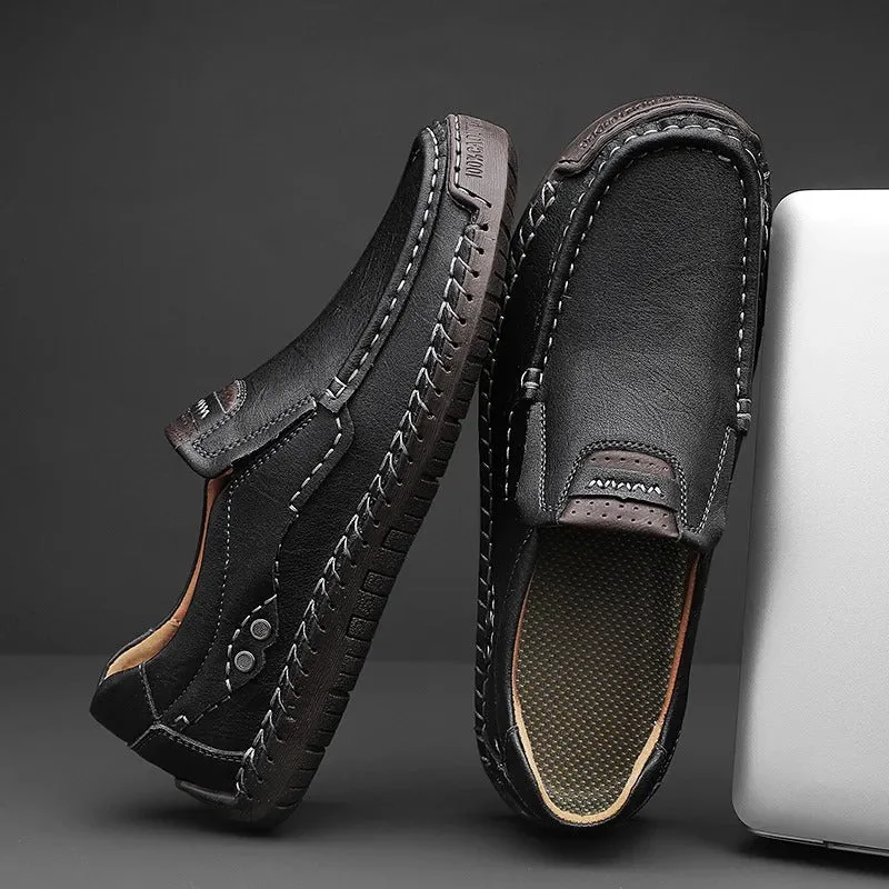 CRISTIANO GENUINE LEATHER LOAFERS