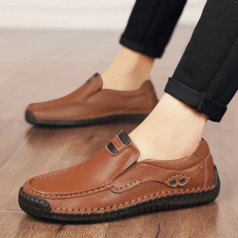 CRISTIANO GENUINE LEATHER LOAFERS