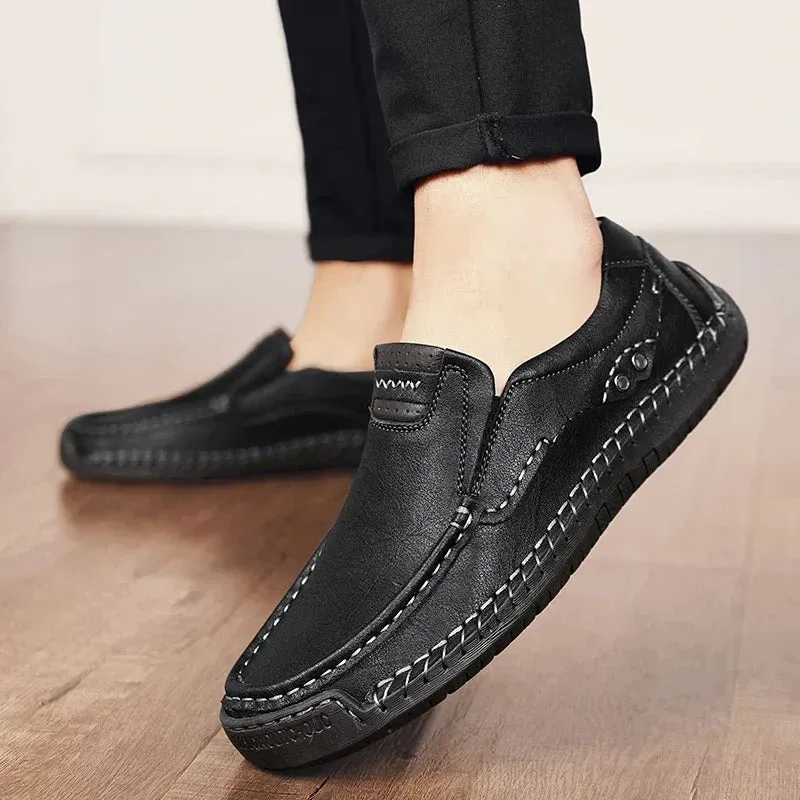 CRISTIANO GENUINE LEATHER LOAFERS