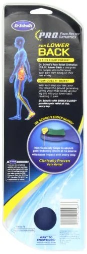 Dr. Scholl's P.R.O. Pain Relief Orthotics for Lower Back - Men's, 2 Pack