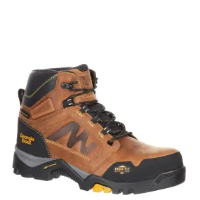 Georgia Men's 6" Amplitude Composite Toe Waterproof Work Boot - Trail Crazy Horse GB00129