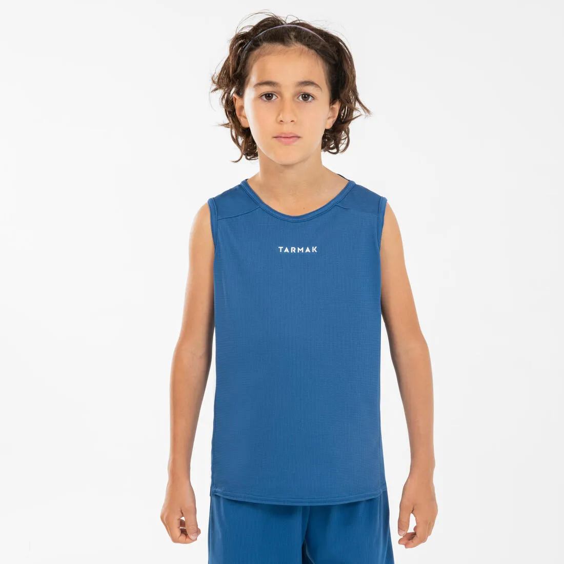 Kids' Sleeveless Basketball Jersey T100
