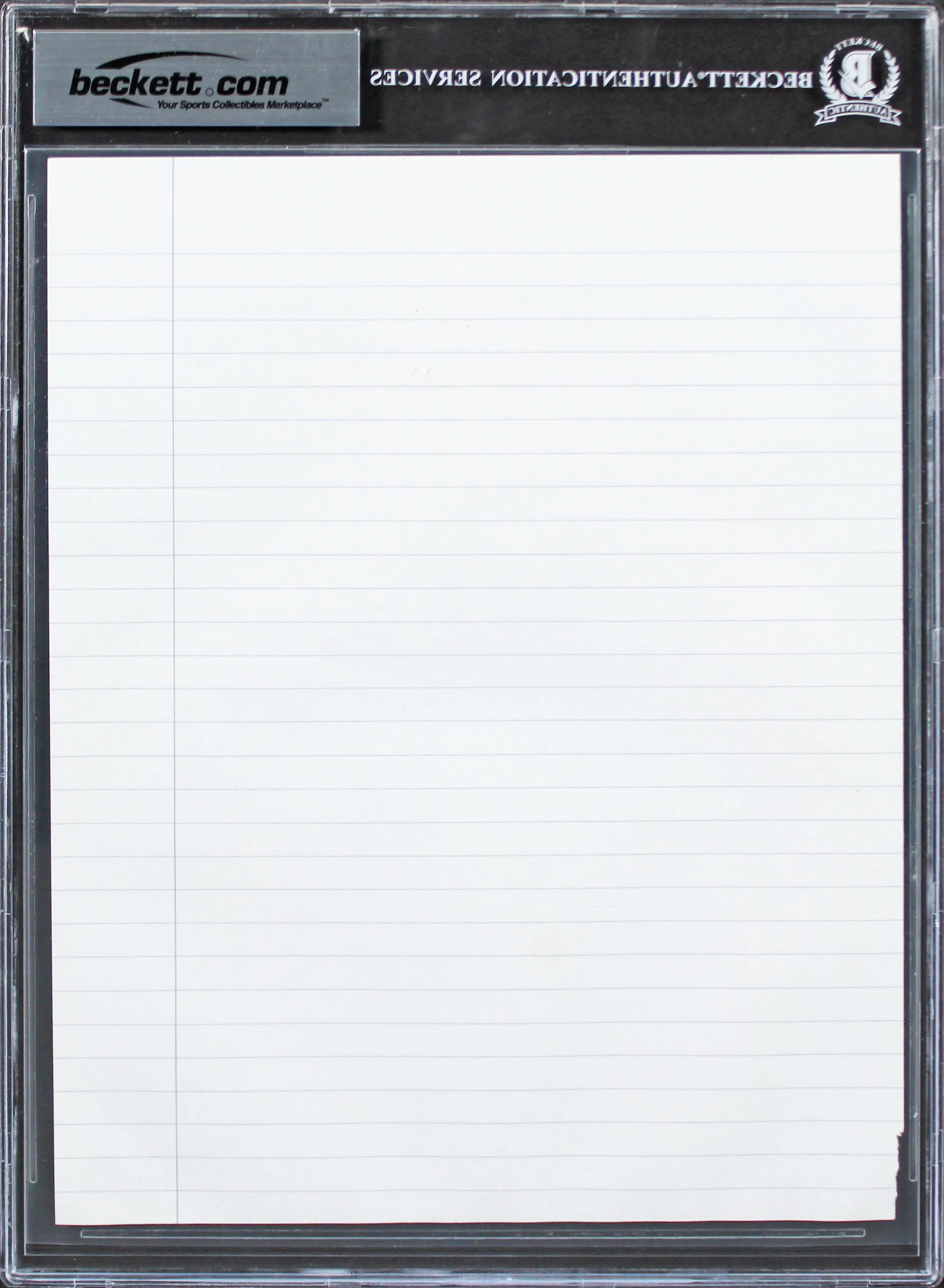 Lakers Shaquille O'Neal 8x10 Training Notes Handwriting Sample BAS Slabbed 3