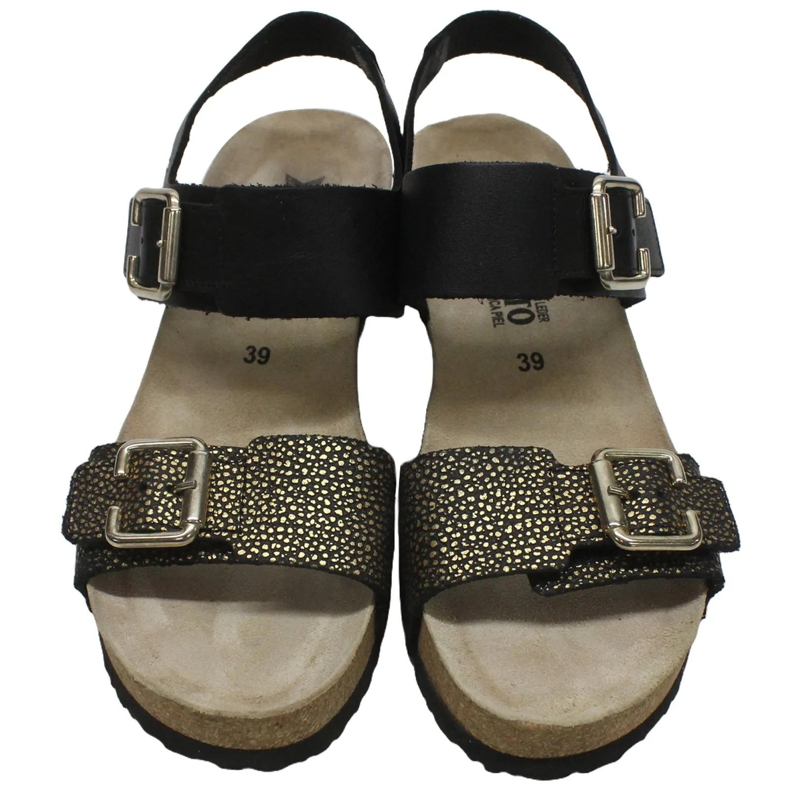 Lissandra Smooth Printed Leather Women's Hook and Loop Sandals - UK 6.5 - US 9 Women - EU 39