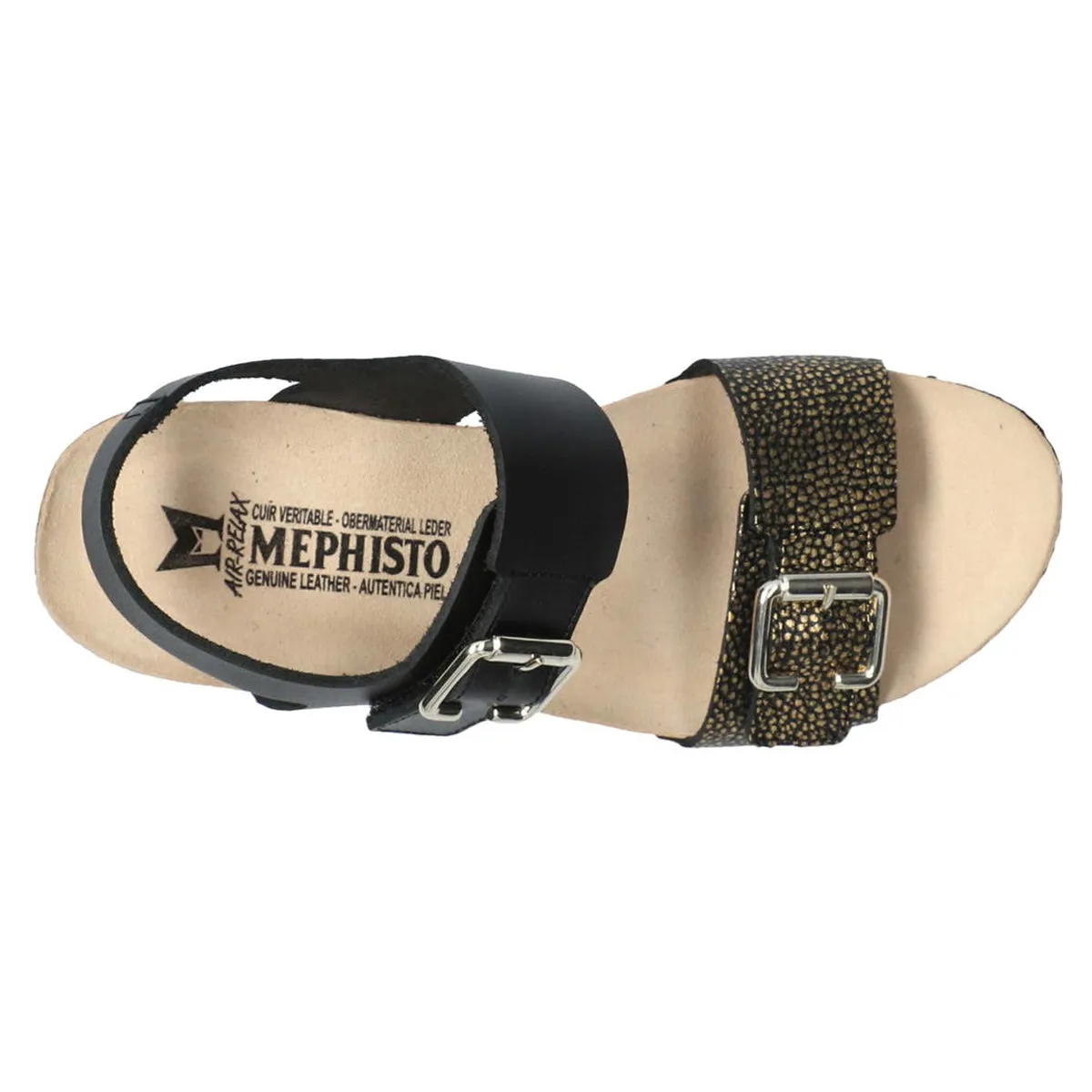Lissandra Smooth Printed Leather Women's Hook and Loop Sandals - UK 6.5 - US 9 Women - EU 39