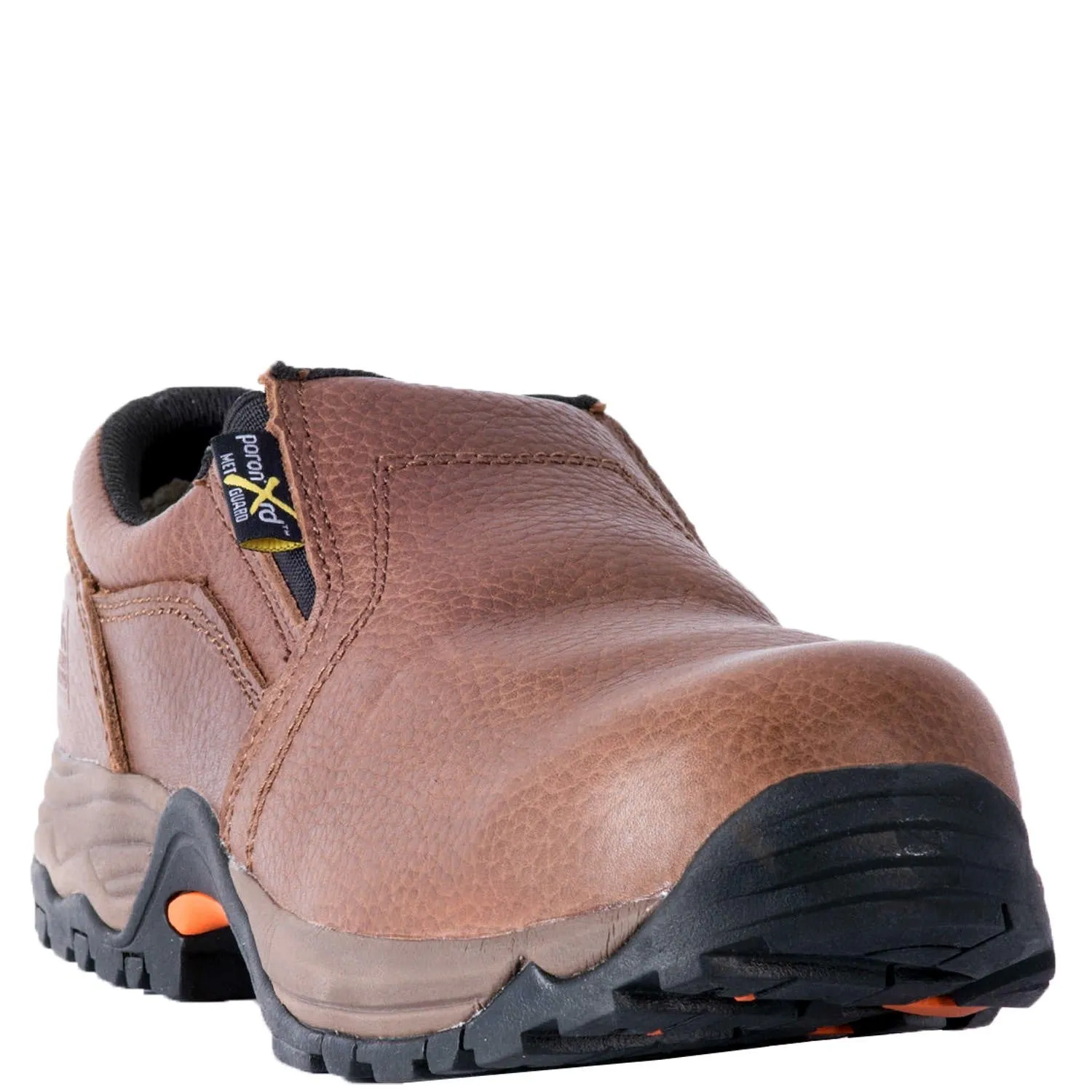'McRae' Men's 3" Internal Met Guard Comp Toe Slip-On - Brown