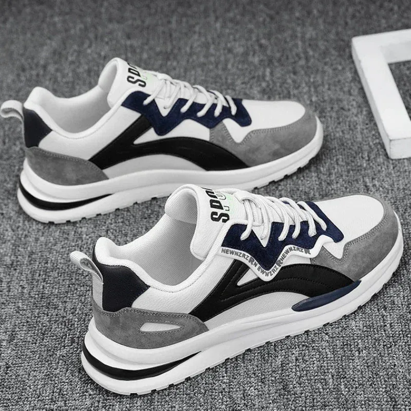 Men’s Breathable Fashion Sneakers – Lightweight Lace-Up Casual Sports Shoes for Outdoor Running