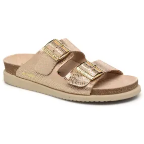Mephisto Hester Metallic Leather Women's Slide Sandals