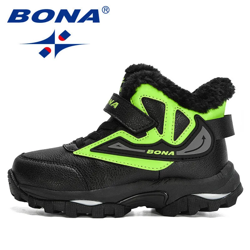 New Arrival Snow Boots Outdoor Sneakers Boys Leather Ankle Boots