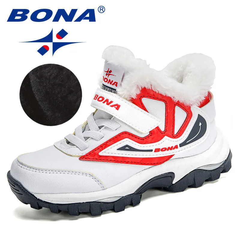 New Arrival Snow Boots Outdoor Sneakers Boys Leather Ankle Boots