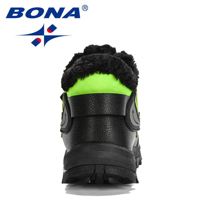 New Arrival Snow Boots Outdoor Sneakers Boys Leather Ankle Boots