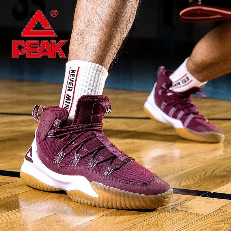PEAK Men's Basketball Shoes Court Anti-slip Rebound Basketball Sneakers