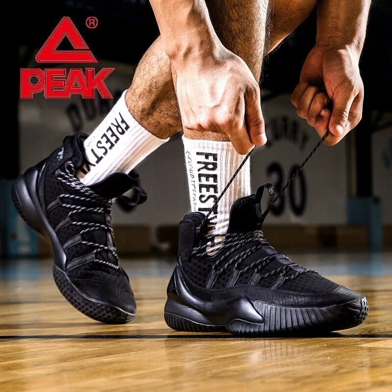 PEAK Men's Basketball Shoes Court Anti-slip Rebound Basketball Sneakers
