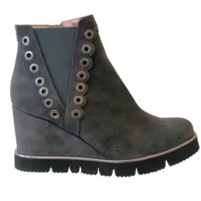 Pedro Anton Grey Suede Ankle Boots