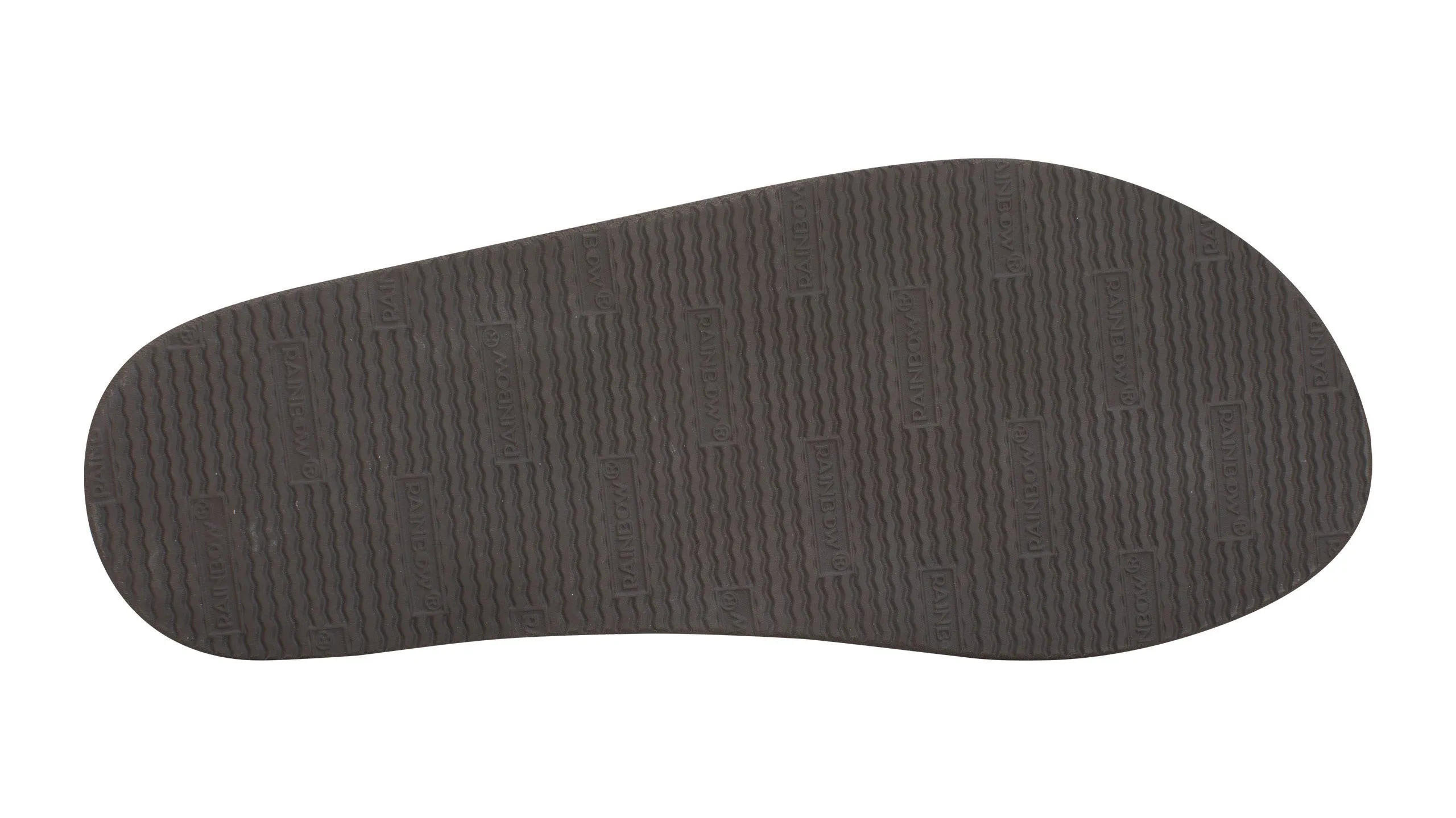 Rainbow Men's Single Layer 1" Strap Sandal-Dark Brown