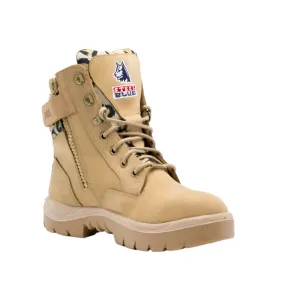 Steel Blue Jungle Southern Cross Zip Sided Lace Up Steel Toe Ladies Safety Boot (522761)