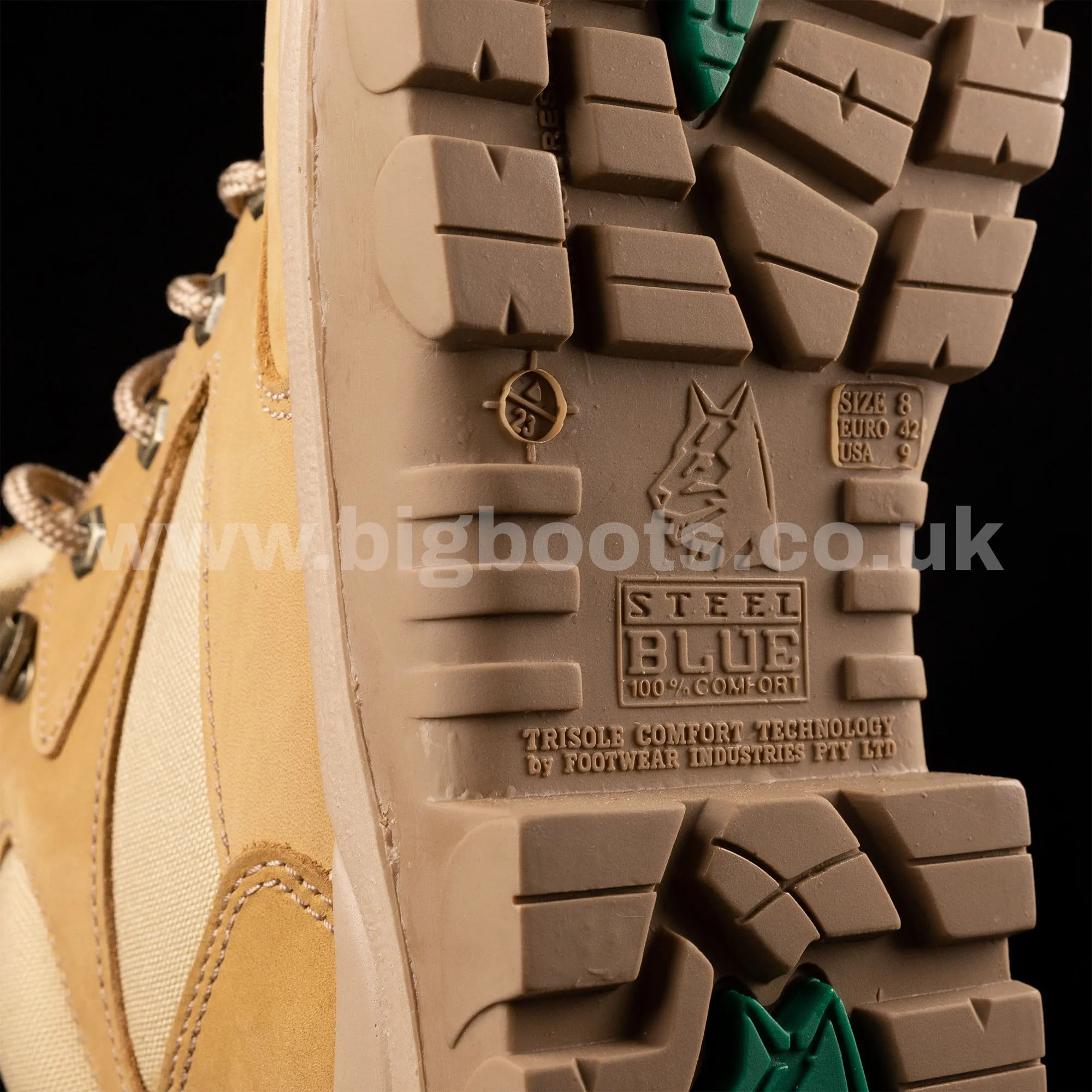 Steel Blue Mens Work Boots Parkes Zip Scuff S3 - SAND