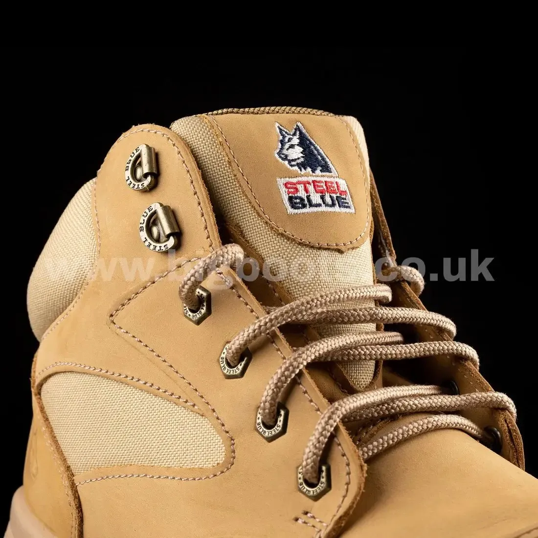 Steel Blue Mens Work Boots Parkes Zip Scuff S3 - SAND