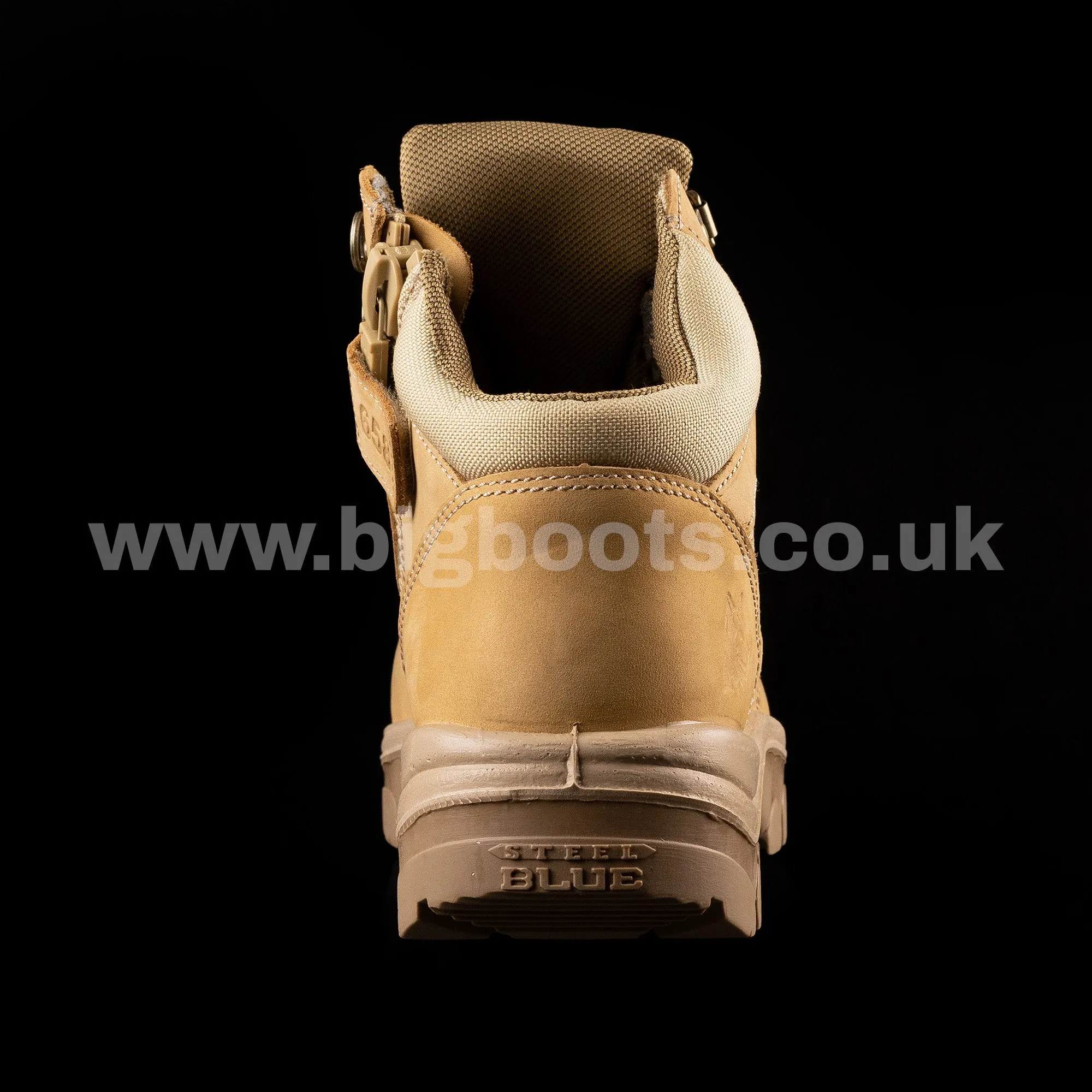 Steel Blue Mens Work Boots Parkes Zip Scuff S3 - SAND