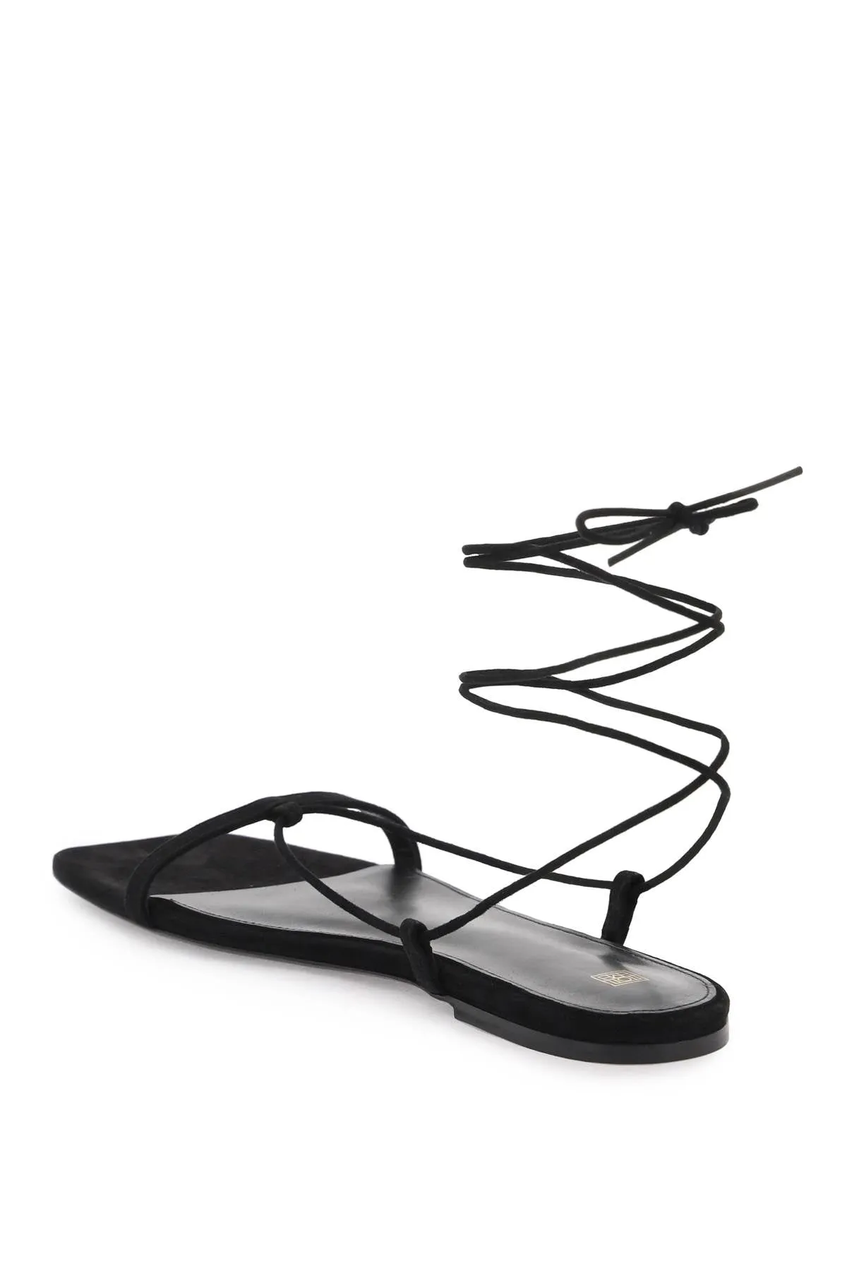 Toteme suede sandals for women 242 WAS2053 LE0012 BLACK