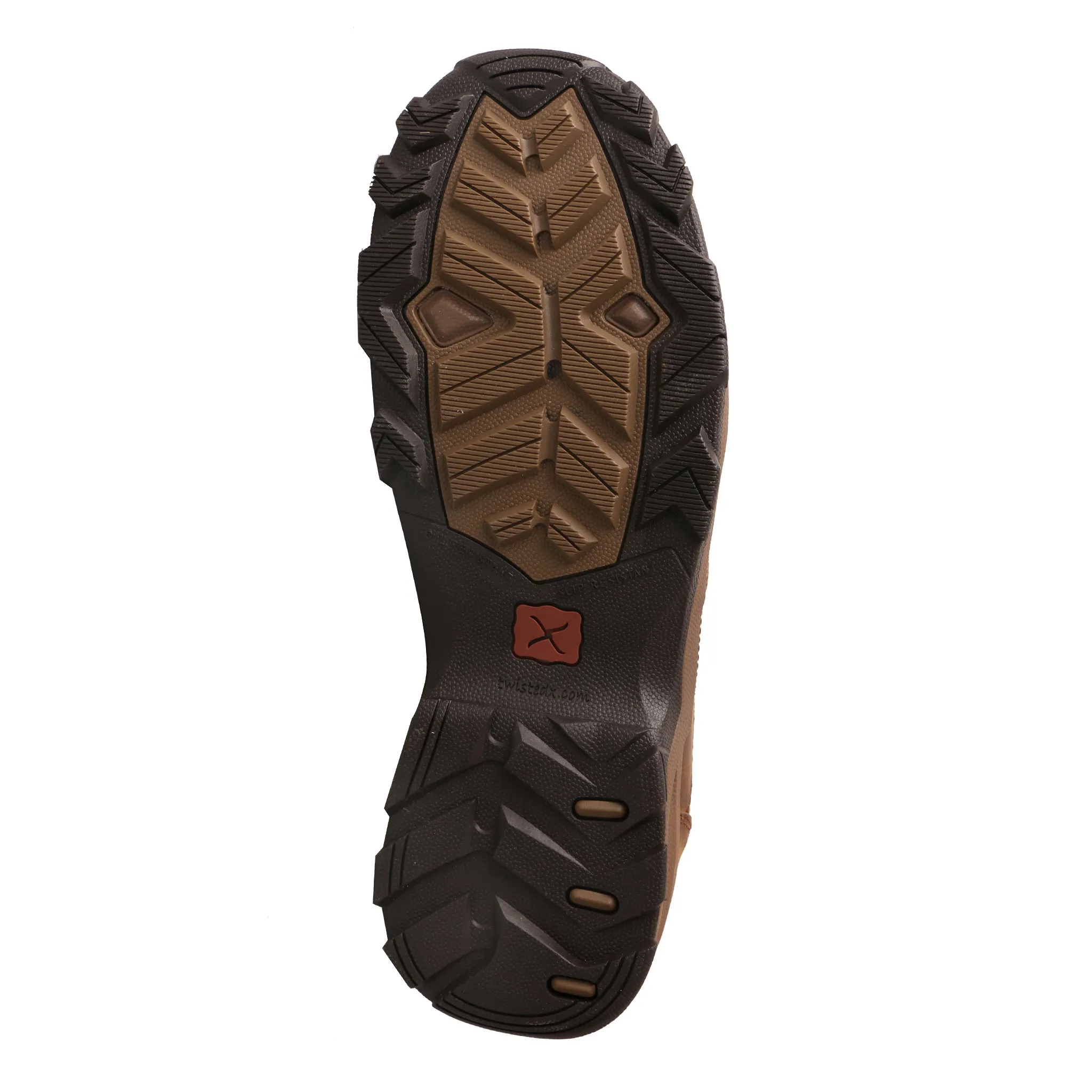 'Twisted X' Men's Oxford Steel Toe - Distressed Saddle