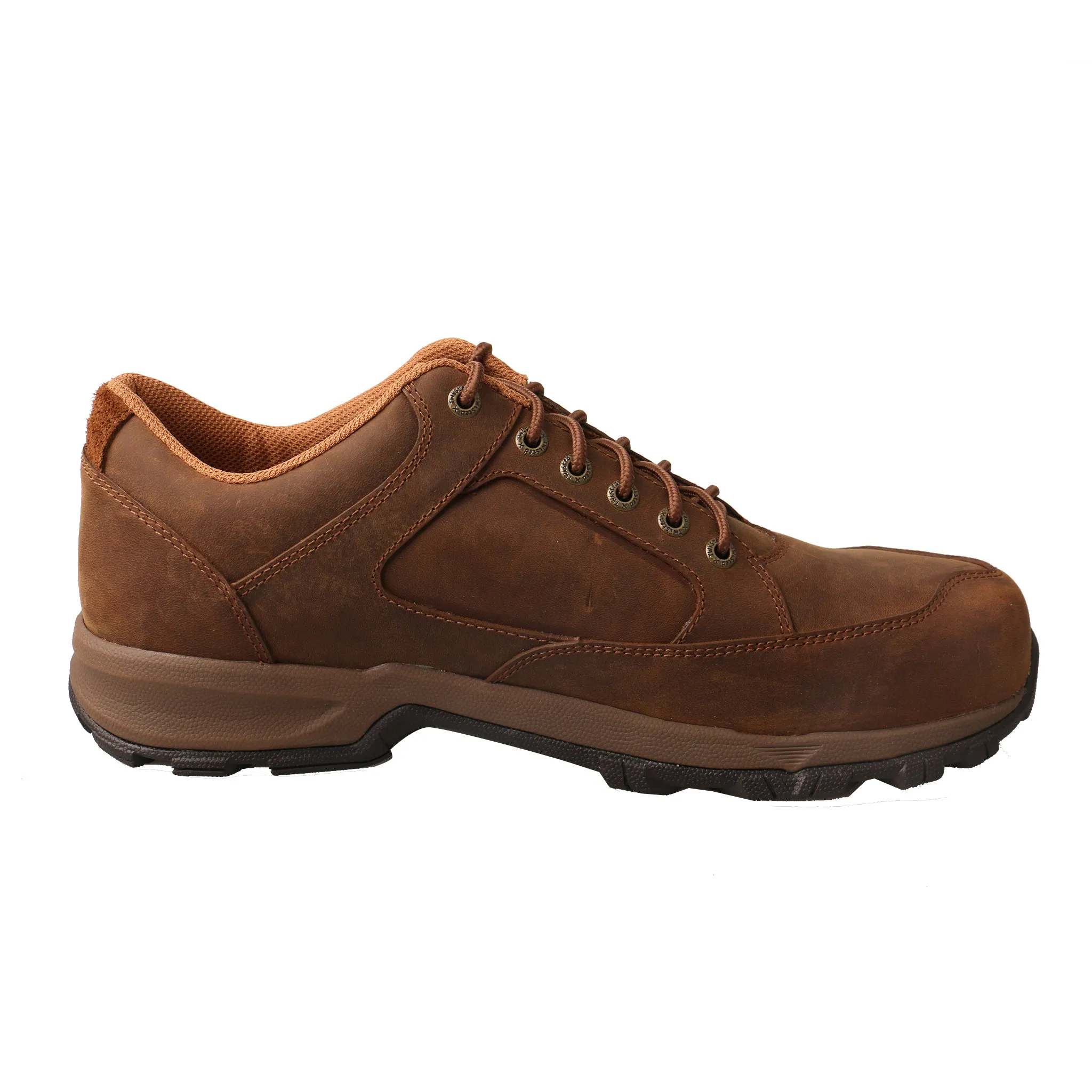 'Twisted X' Men's Oxford Steel Toe - Distressed Saddle