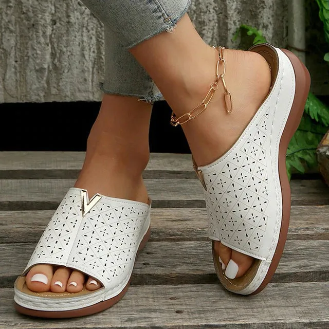 Women's Casual Orthopedic Wedge Slide Sandals
