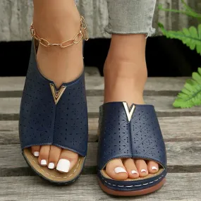 Women's Casual Orthopedic Wedge Slide Sandals