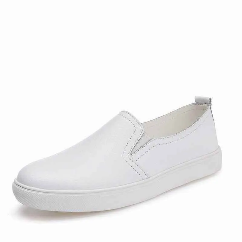 Women's Casual Shoes Leather Vulcanized Flats Loafers #LLX-6688