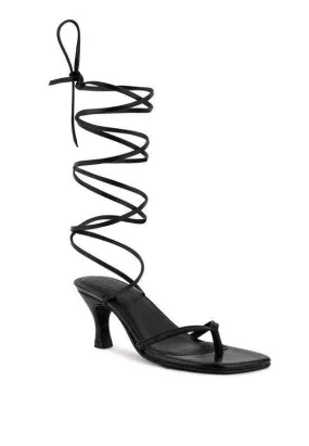 Women's Shoes Dorita Kitten Heel Lace Up Sandal